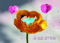 Fleur de bonheur pour l'arriv&eacute;e d'une fille